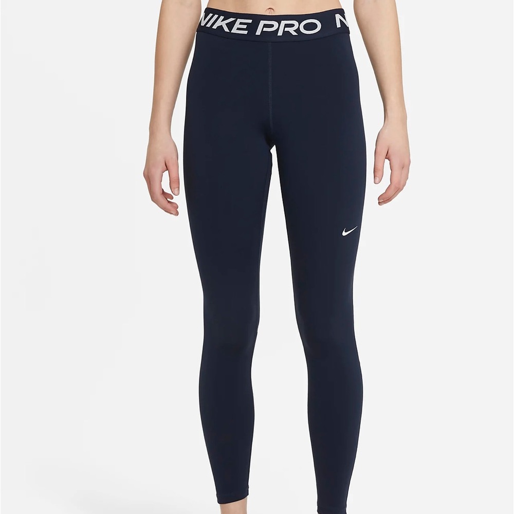 navy blue nike pro leggings